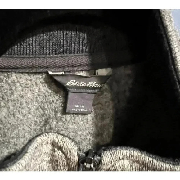 Eddie Bauer Sweater Fleece Vest - Men's Size Large - Picture 3 of 6